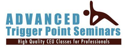 A logo for advanced trigger point seminars high quality ceu classes for professionals