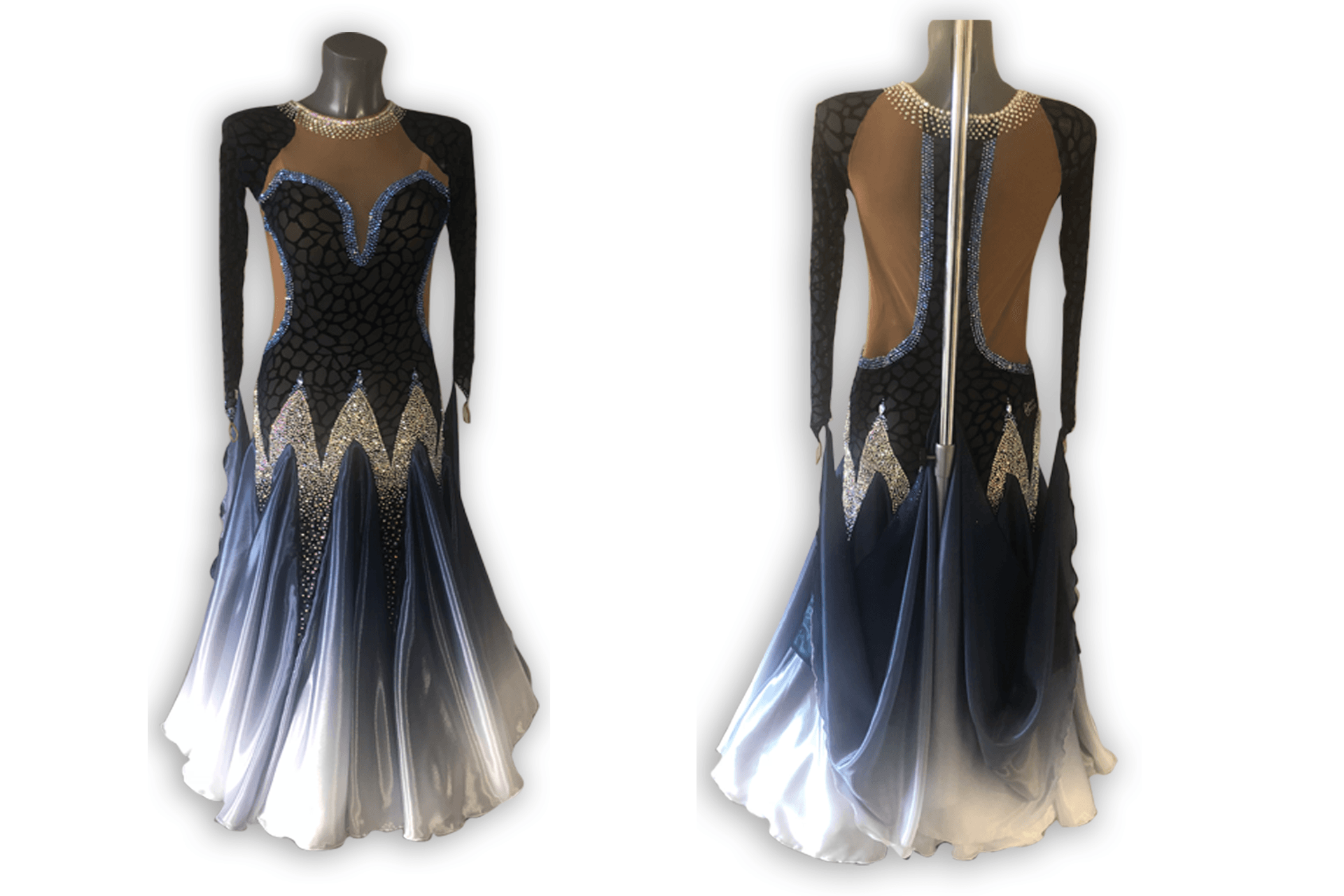 Midnight Blue Competition Ballroom Dress