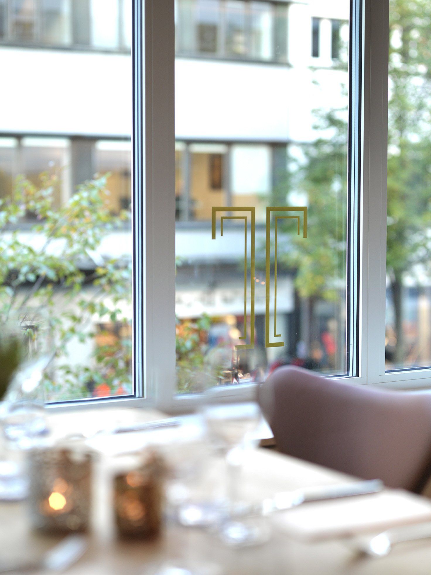 Utsikt mot Oslo sentrum fra restauranten