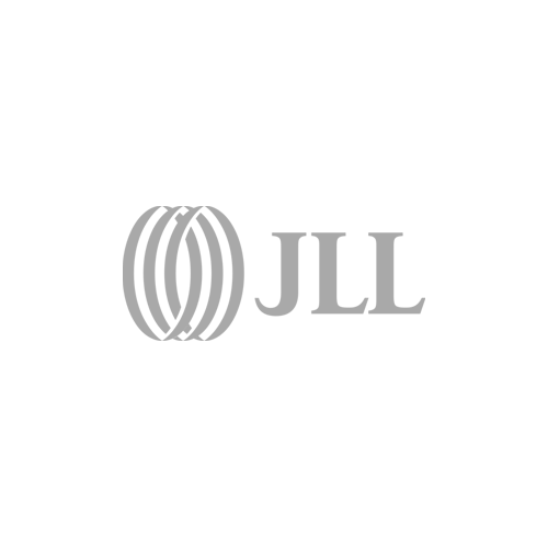 JLL logo: Gray interlocking circles next to the letters 