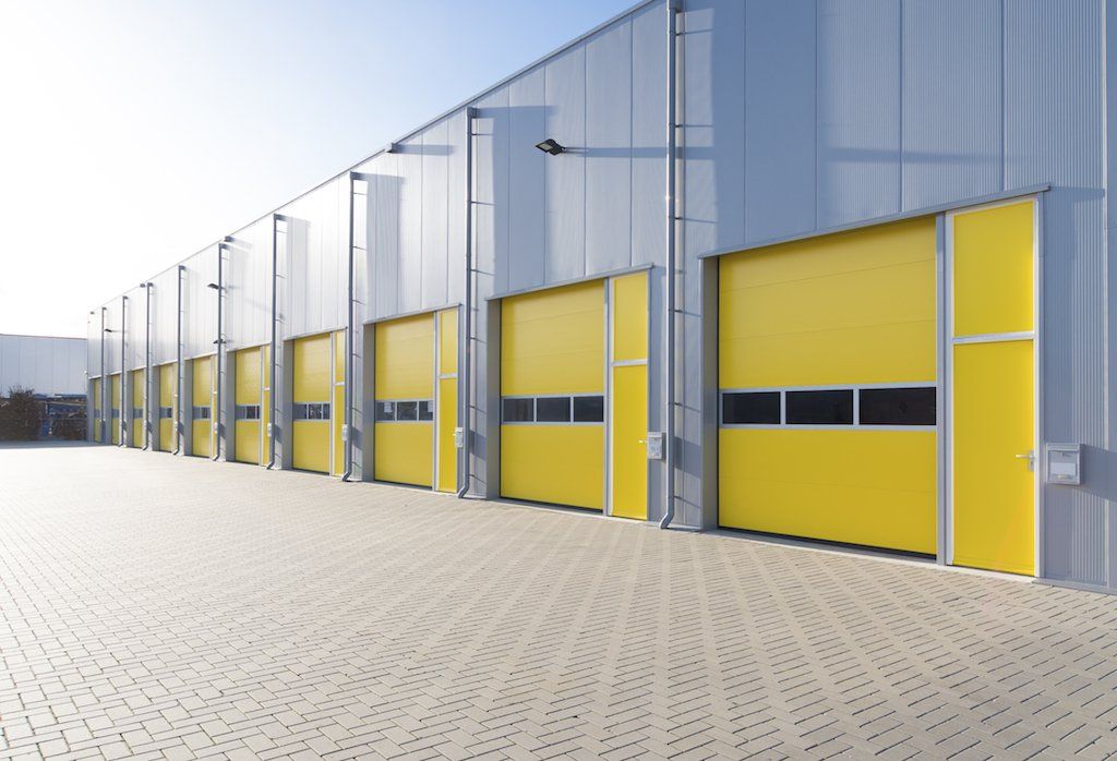 Modern Industrial Building Exterior Yellow