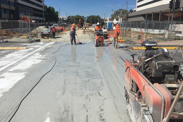 concrete road