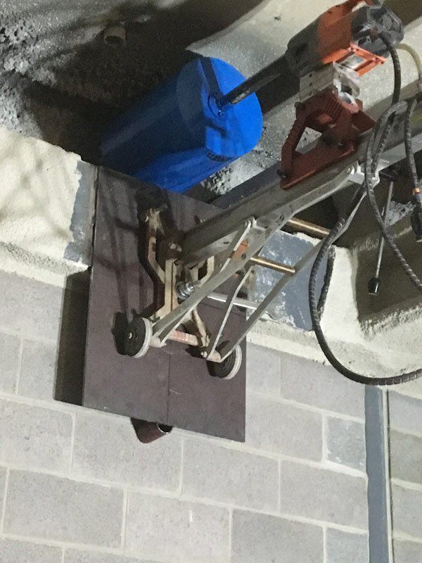wall being cored