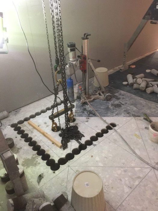 floor being cored