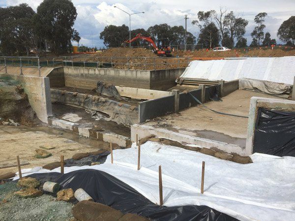 large concrete wall