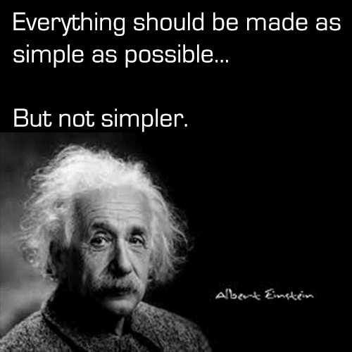 Keep it simple... Philosophy Business