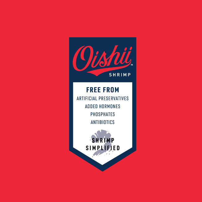 Oishii Logo in Red on White