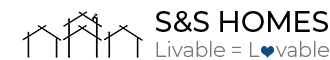 A logo for s & s homes that says livable = lovable