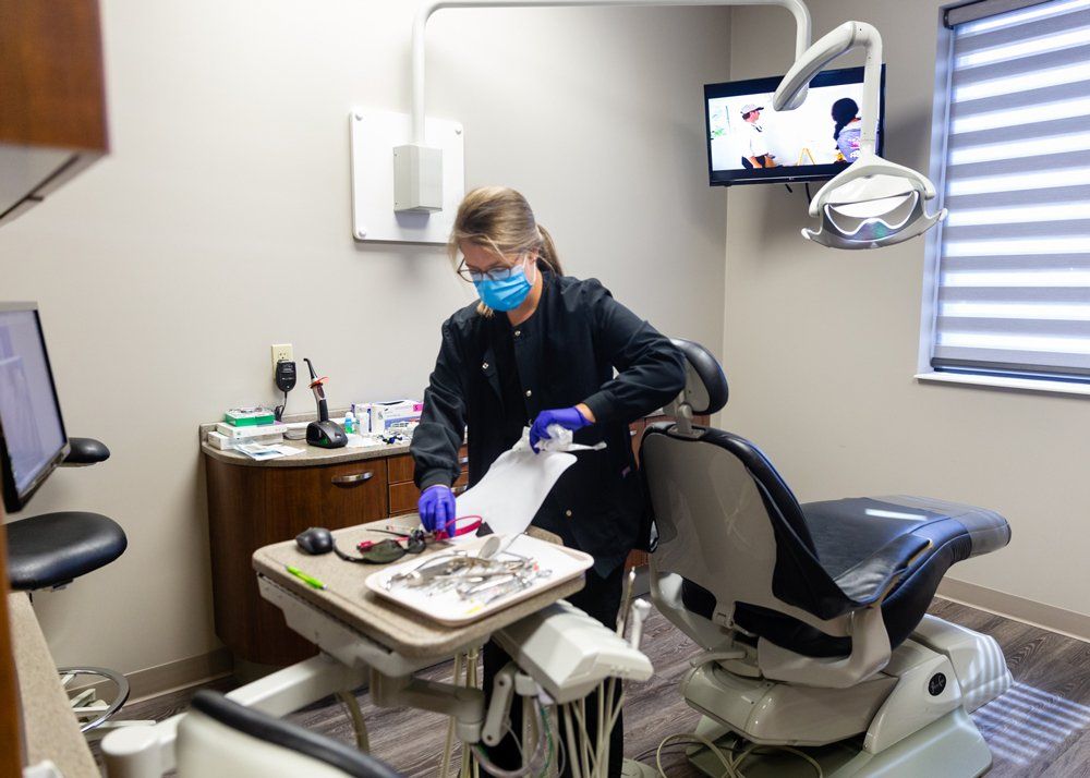Wisdom Tooth Extraction — Assistant Cleaning Dental Station in Jasper, IN