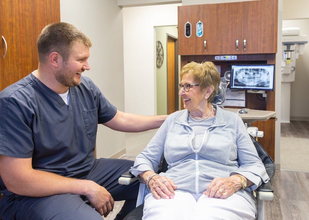 Naturopathic Dentist — Old Patient and Dentist in Jasper, IN