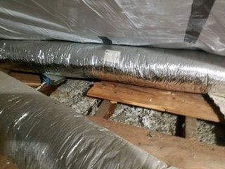 Before Asbestos Removal — Lincoln Park, NJ — B & G Restoration