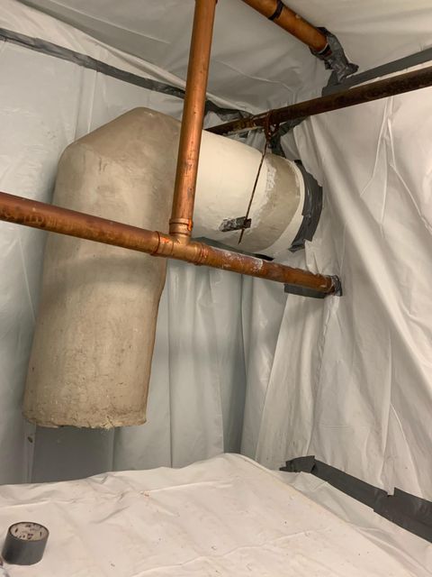 Pipes with Duct Tape on The Edge — Lincoln Park, NJ — B & G Restoration
