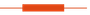 Orange horizontal slider bar with a centered orange handle on a white background