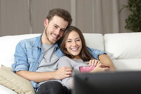 Couple Watching Movie on TV - Residential in North Attleboro, MA Couple Watching Movie on TV - Residential in North Attleboro, MA
