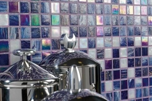 mosaico blu