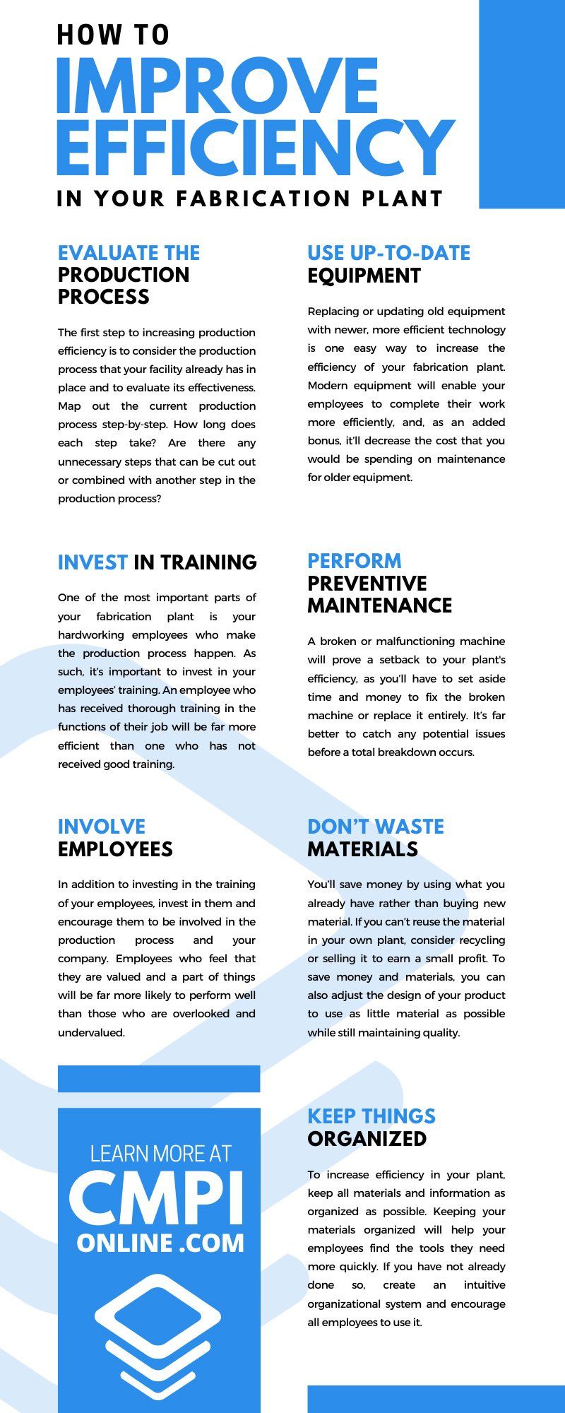 How To Improve Efficiency In Your Fabrication Plant