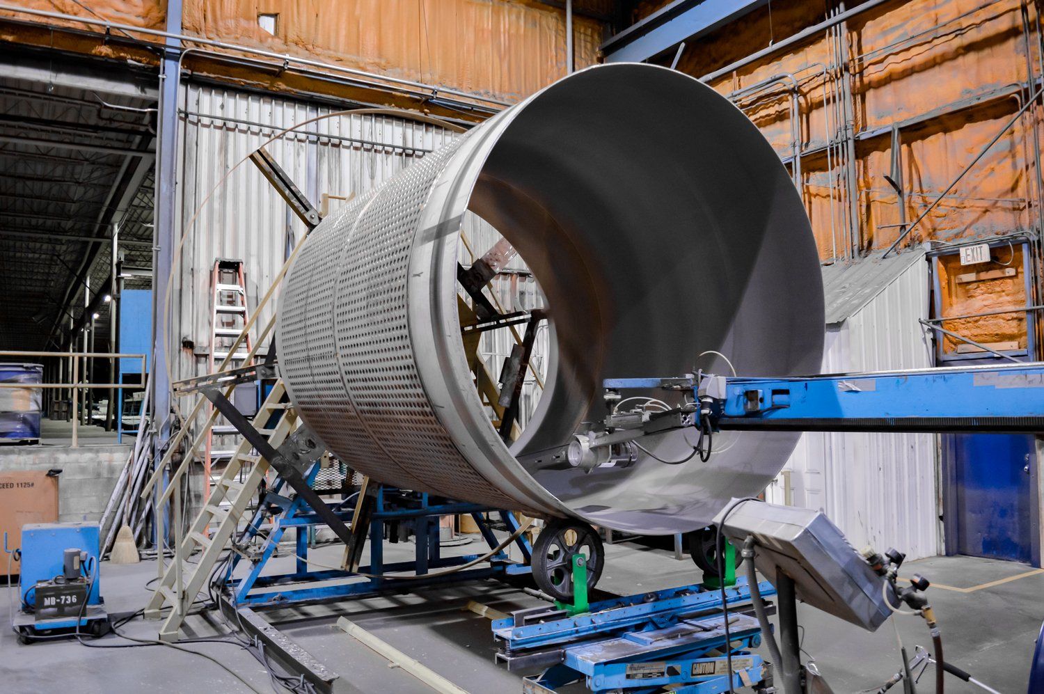 High Capacity ID interior diameter stainless steel fabrication spin polishing
