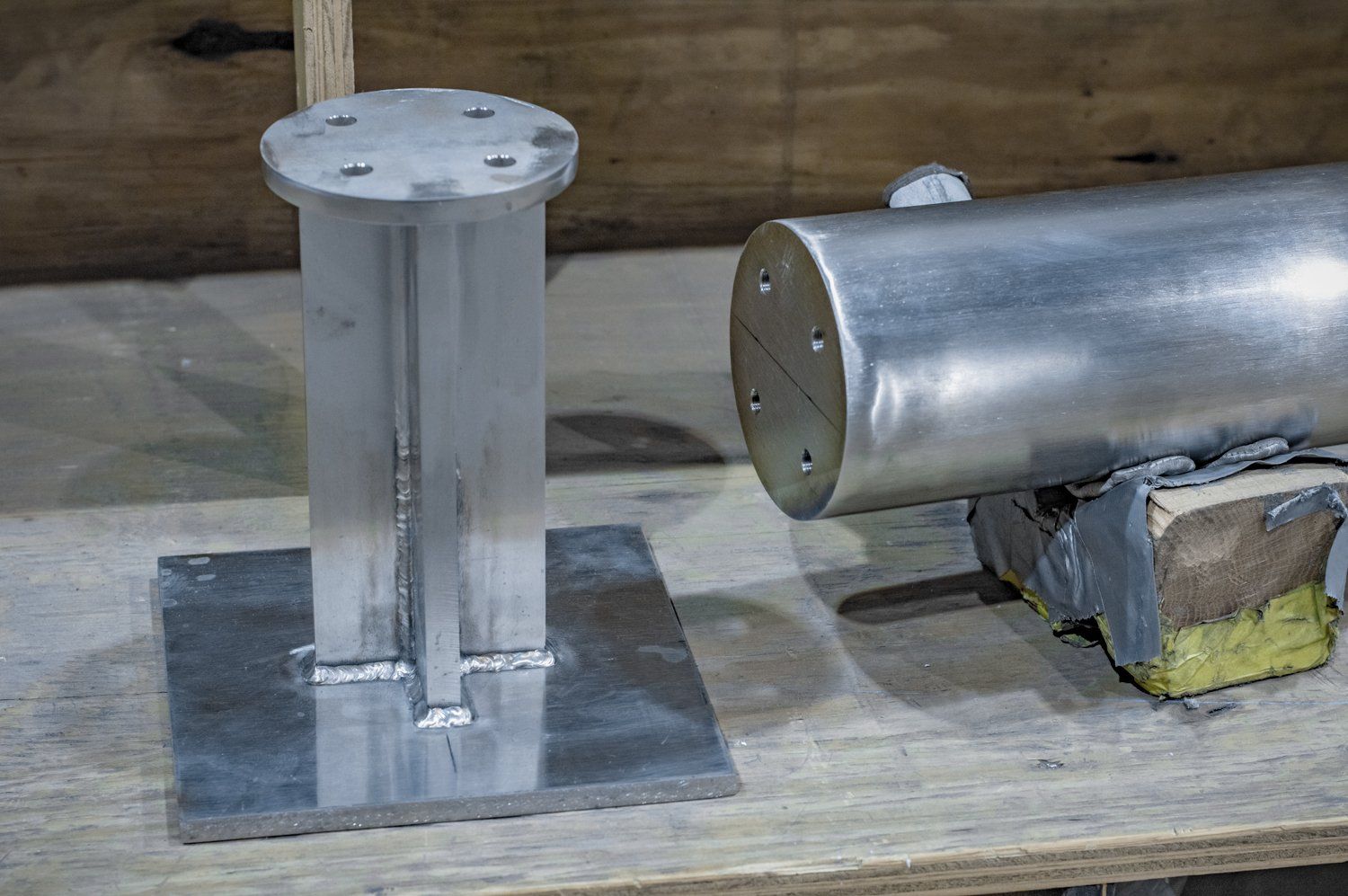 custom fabricated bollard stainless steel removable
