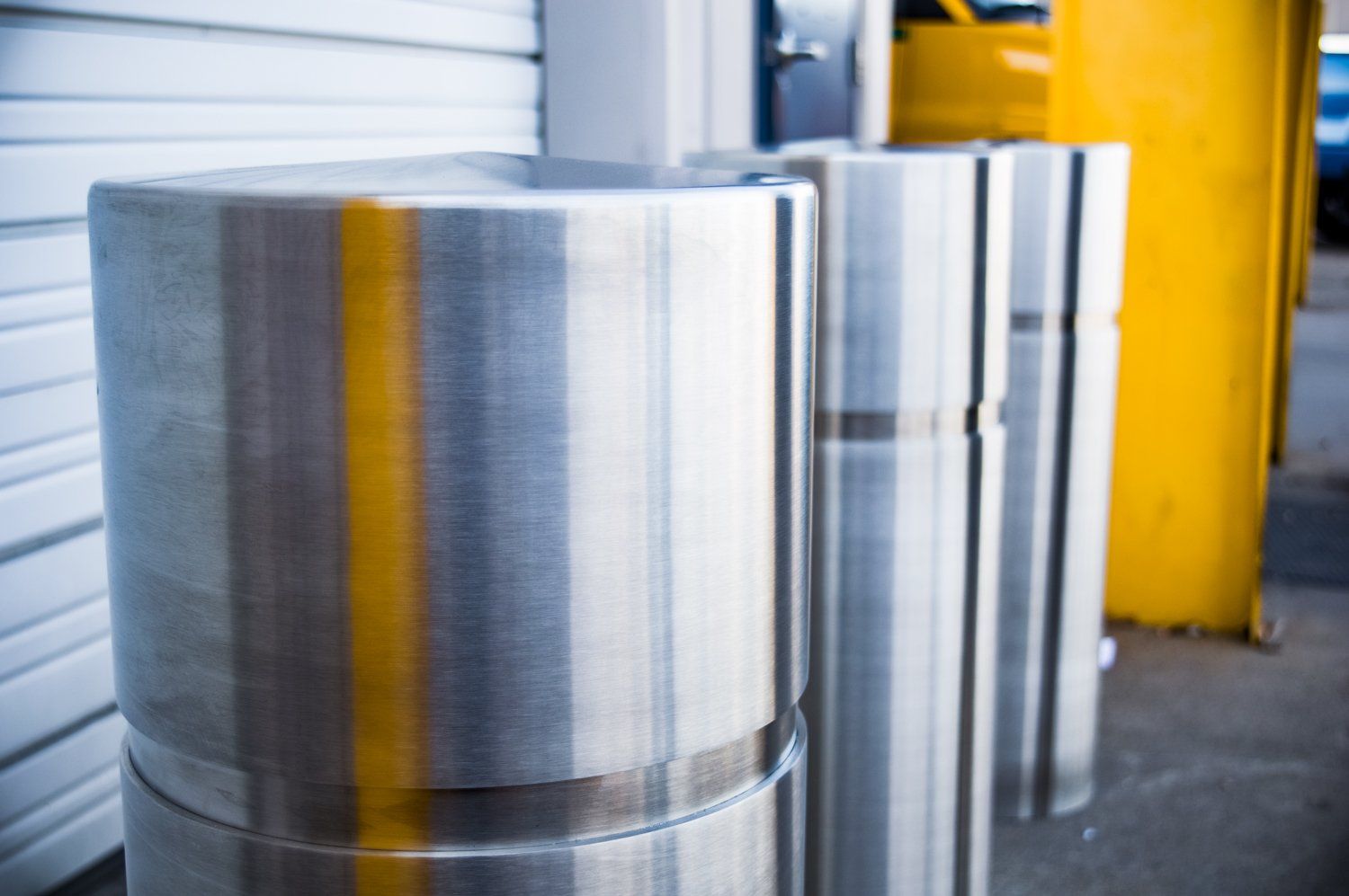 custom fabricated bollard stainless steel cover sleeve