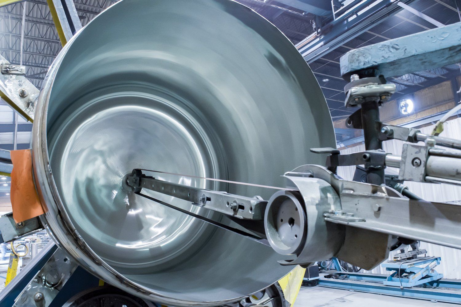 High Capacity ID interior diameter stainless steel fabrication spin polishing