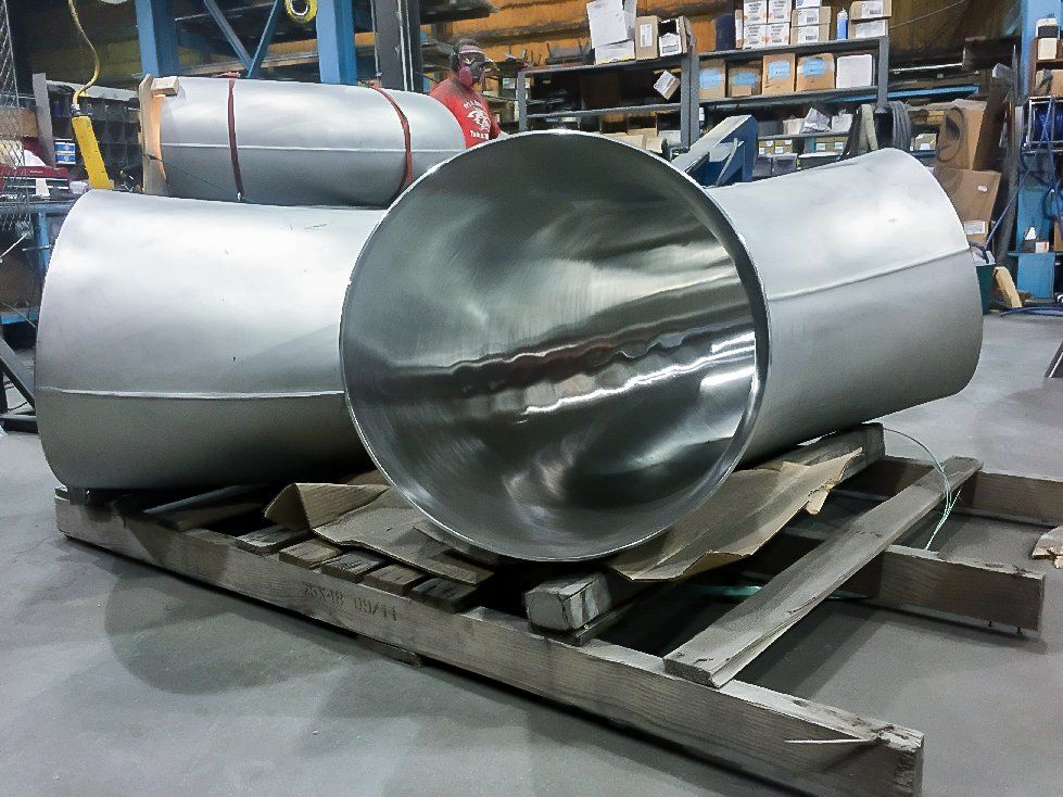 large ID stainless steel pipe polishing service