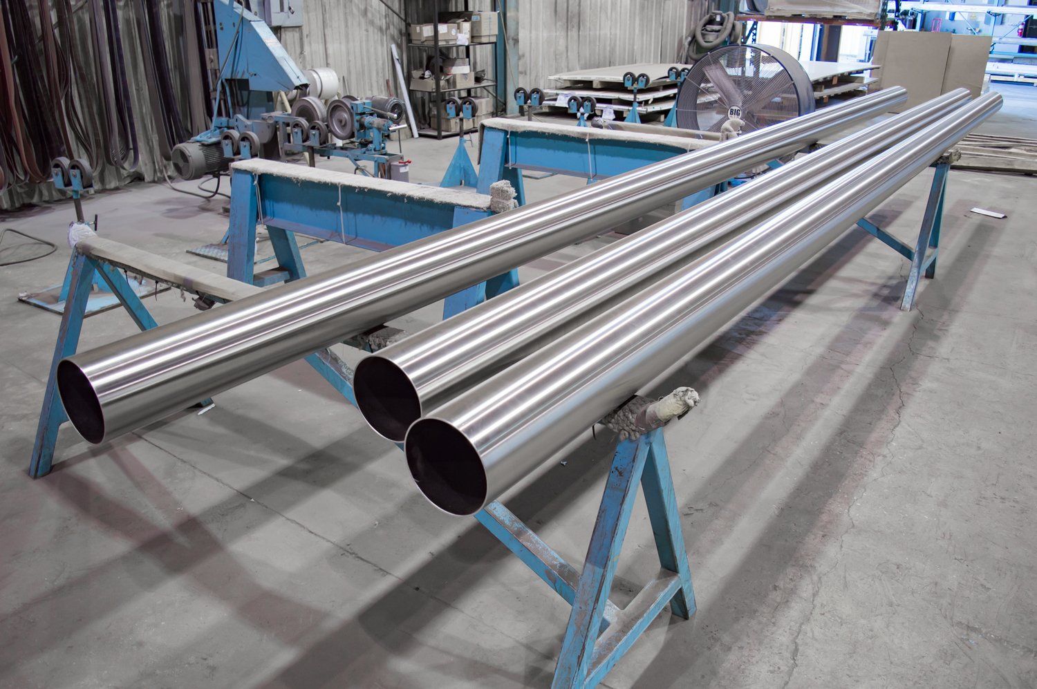 polished stainless steel pipe