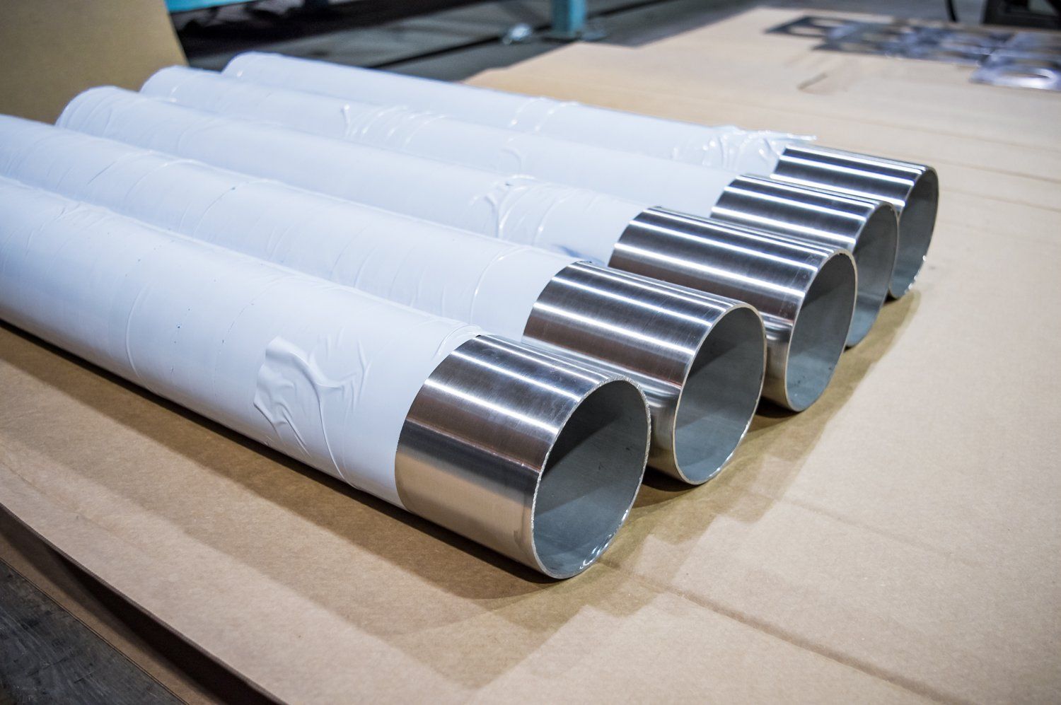 pvc polished stainless steel tube