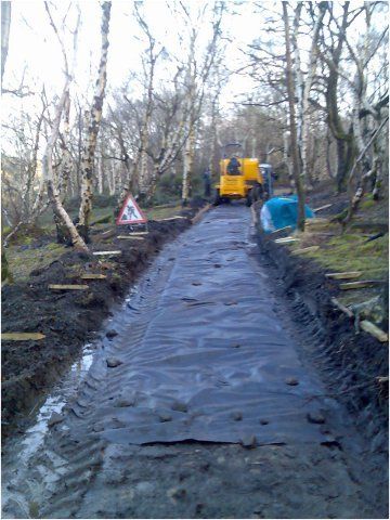 Creating Bridal Way in Honley Woods Creating Bridal Way in Honley Woods