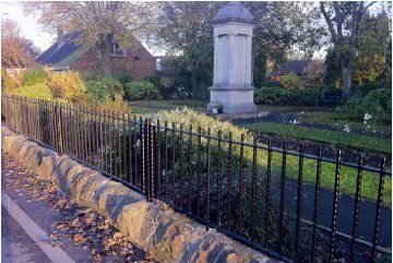East Bierley War Memorial, Bespoke metal railings East Bierley War Memorial, Bespoke metal railings