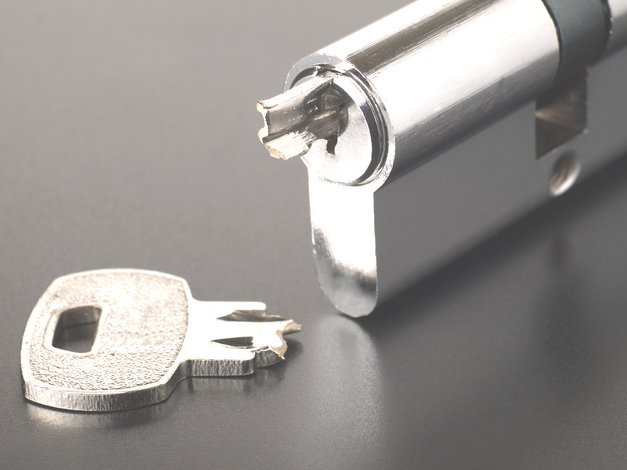 Broken Lock in market Harborough