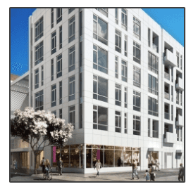A large white building with a lot of windows