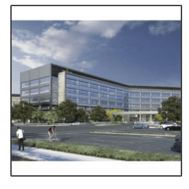 An artist 's impression of a large building with a lot of windows