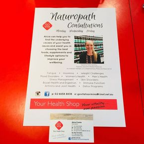 Alicia's Naturopath Certificate