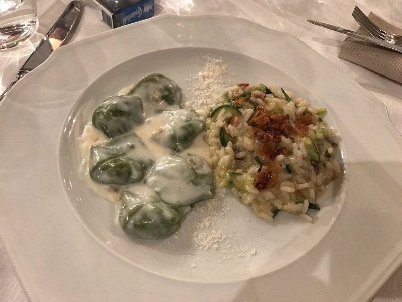 Risotto mit Spinat
