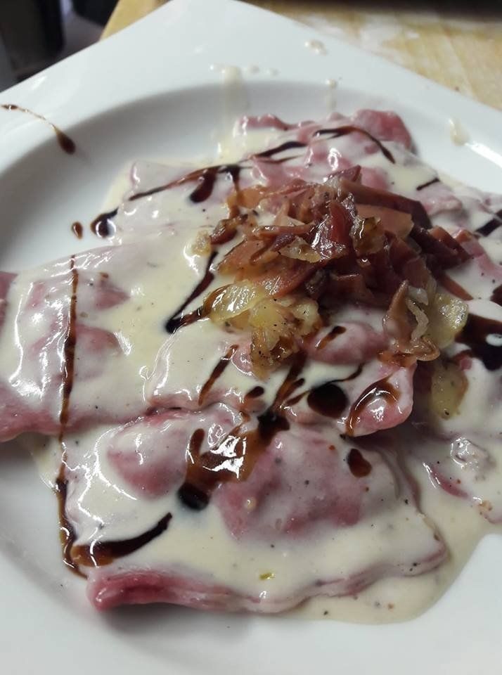 handgemachte frische Ravioli
