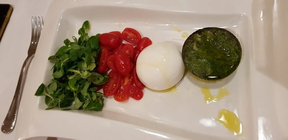 Mozzarella und Tomate