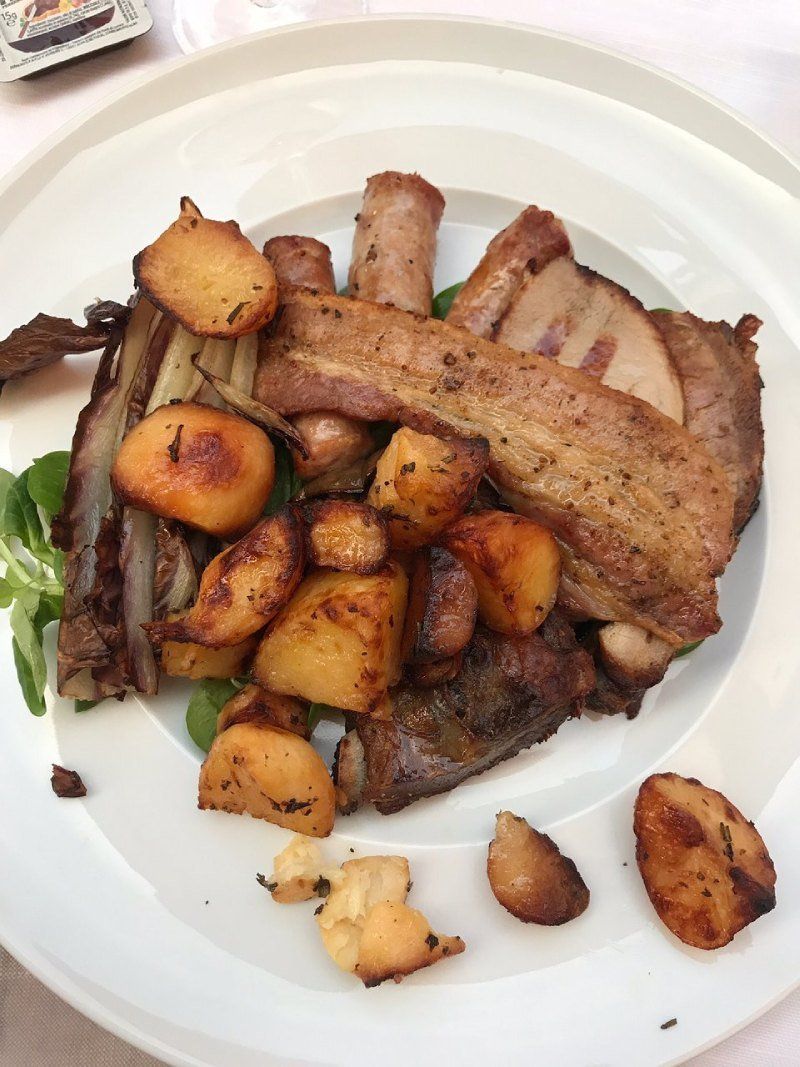 Ofenkartoffeln mit Fleisch
