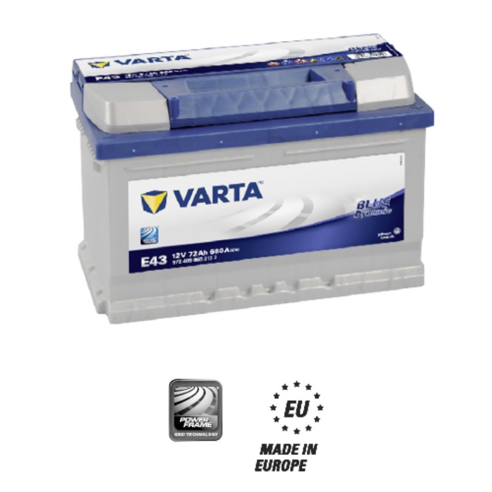Batteria auto Varta E43