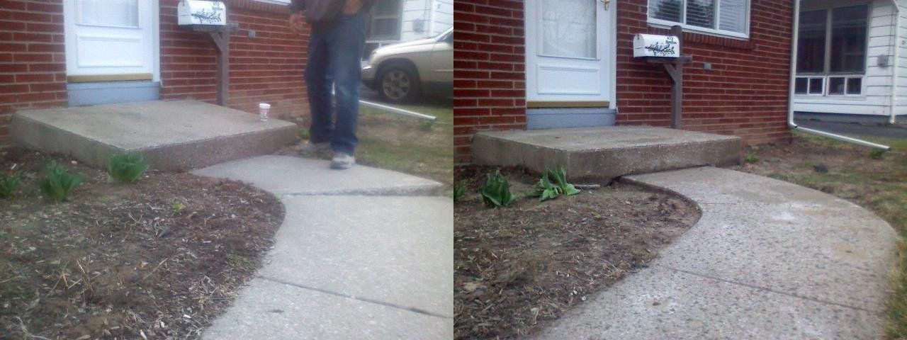 Irwin Concrete Leveling can fix concrete trip hazards on your driveway, patio, porch, sidewalk, or steps