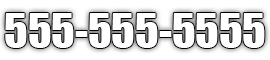 The text "555-555-5555" in large white digits with black outlines against a plain white background.