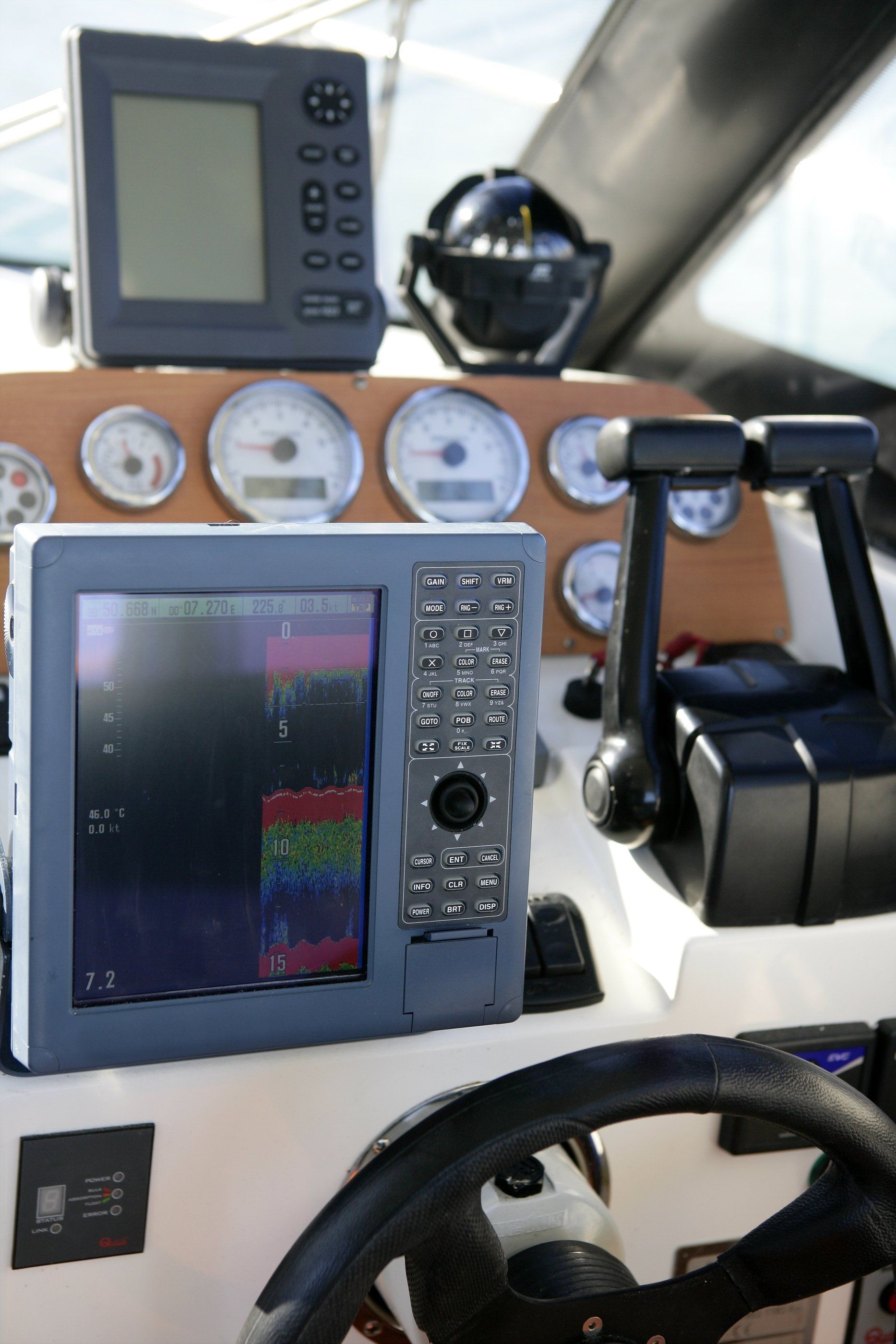 Boat dashboard