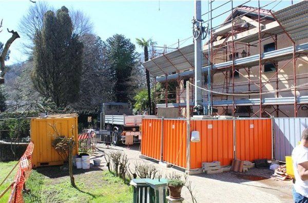 Cantiere al lavoro