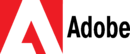 Logotipo de Adobe con un icono de una “A” estilizada en rojo y una marca denominativa en negro sobre un fondo blanco.