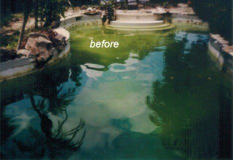 before pool resurfacing