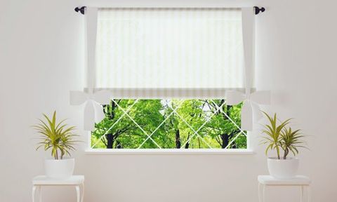 white blinds