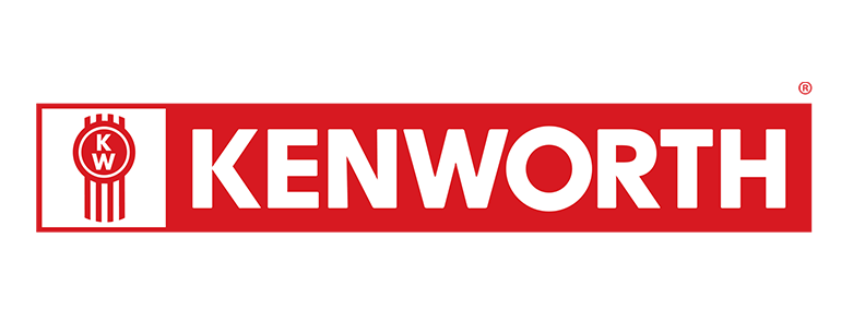 Kenworth logo: red rectangle with white