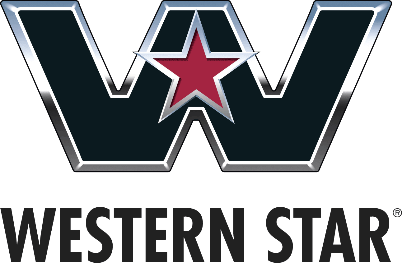 Logo of Western Star trucks: dark gray
