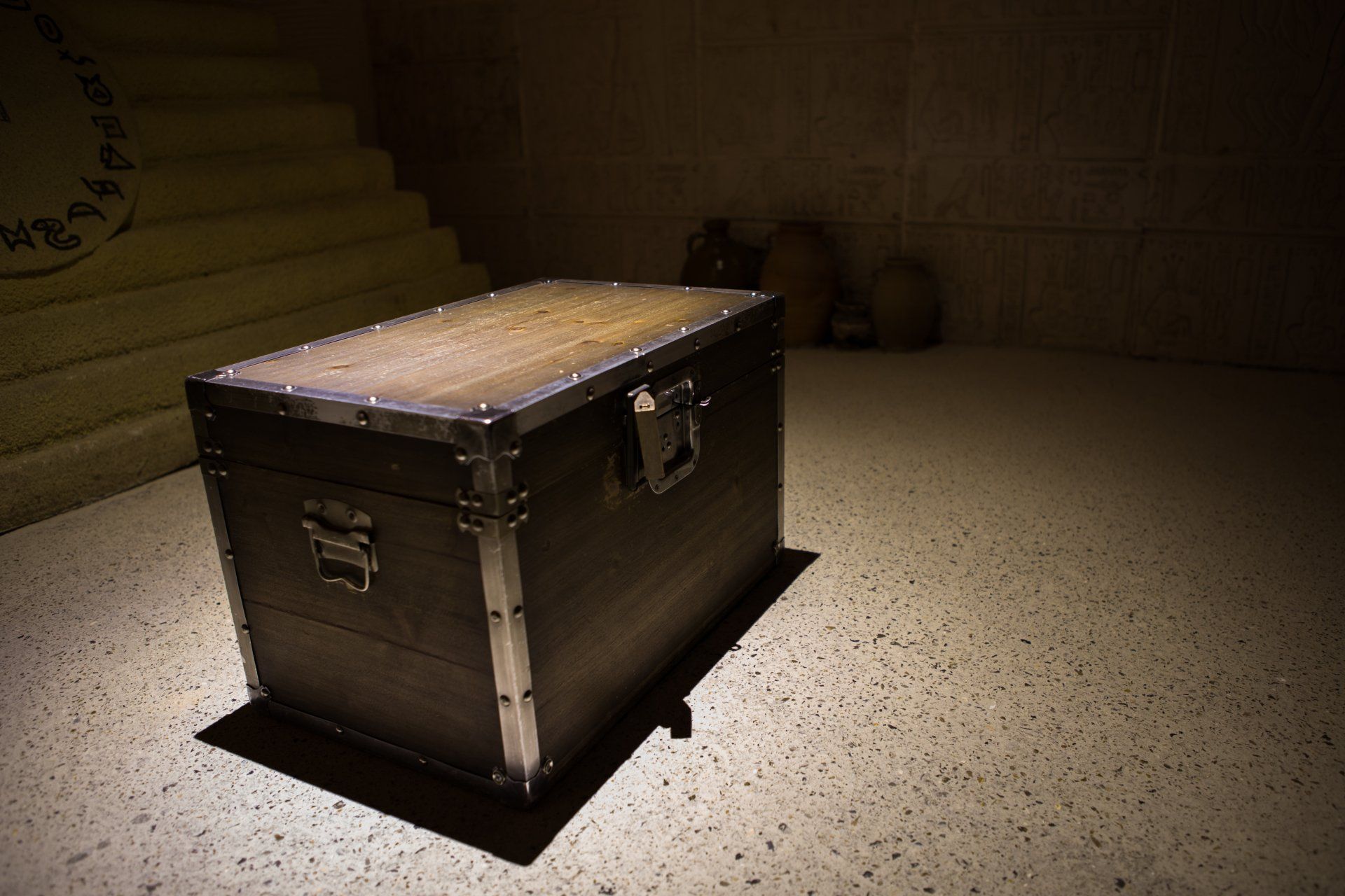 escape room le pharaon coffre
