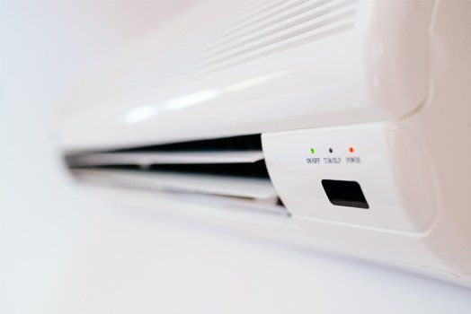 AC system in a white walled room