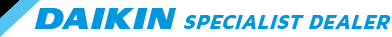 The daikin specialist dealer logo is blue and white.